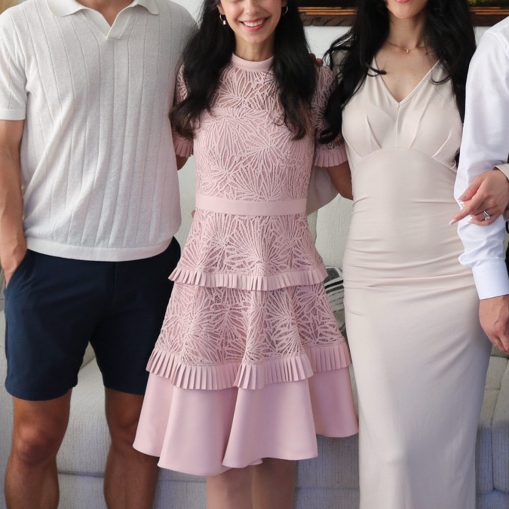 Ever New Blush Pink Textured Dress